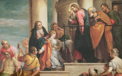 Resurrección del hijo de la viuda de Naín, 1651-56, copia de pintura de Veronese